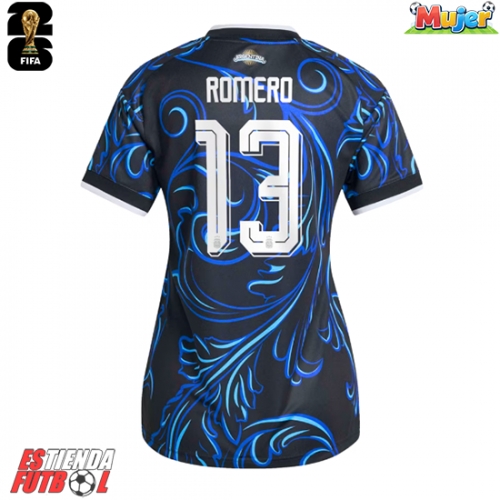Argentina Cristian Romero #13 Segunda Equipación Mujer Mundial 2026 Manga Corta